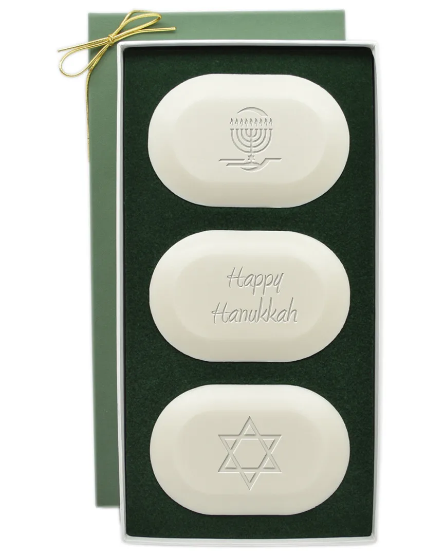 Original Trio Hanukkah 3Pc Soap Set by Carved Solutions