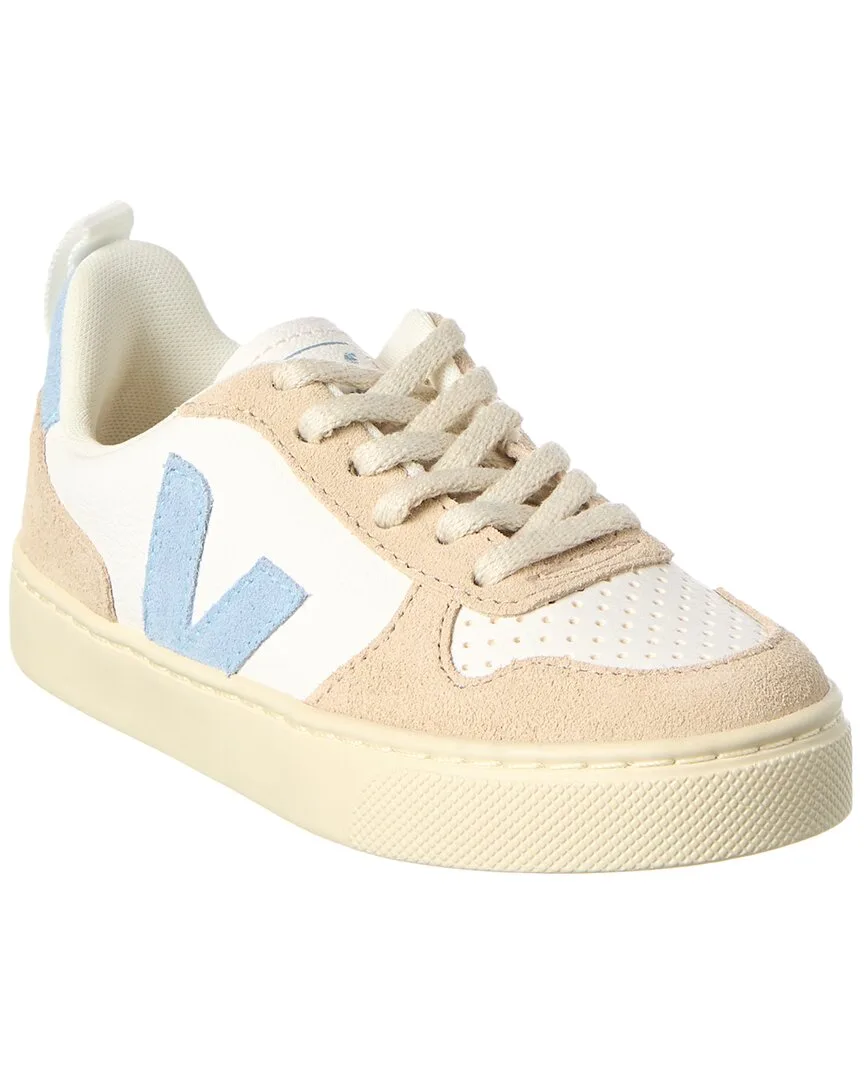 Small V-10 Chromefree Leather Sneaker by VEJA