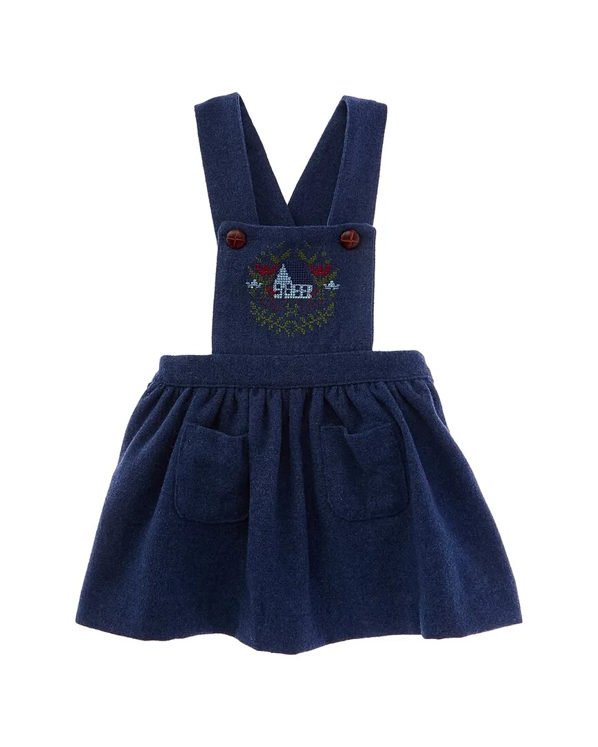 Wool-Blend Skirt Overall by Pepa London