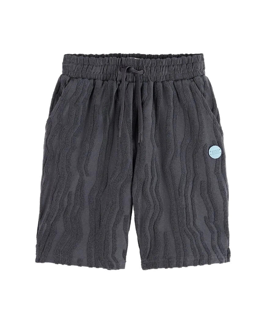 Mid-Length Towelling Jacquard Short by Scotch & Soda