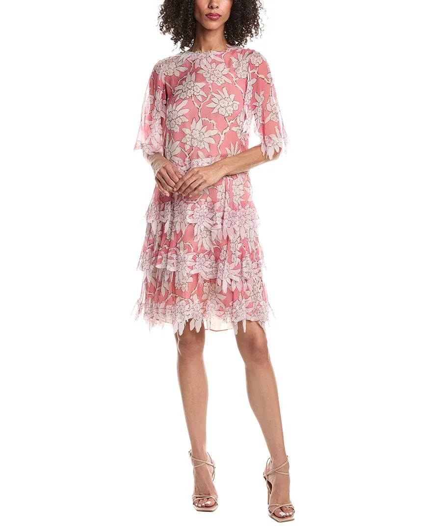 Rhododendron Print Silk Dress by Valentino