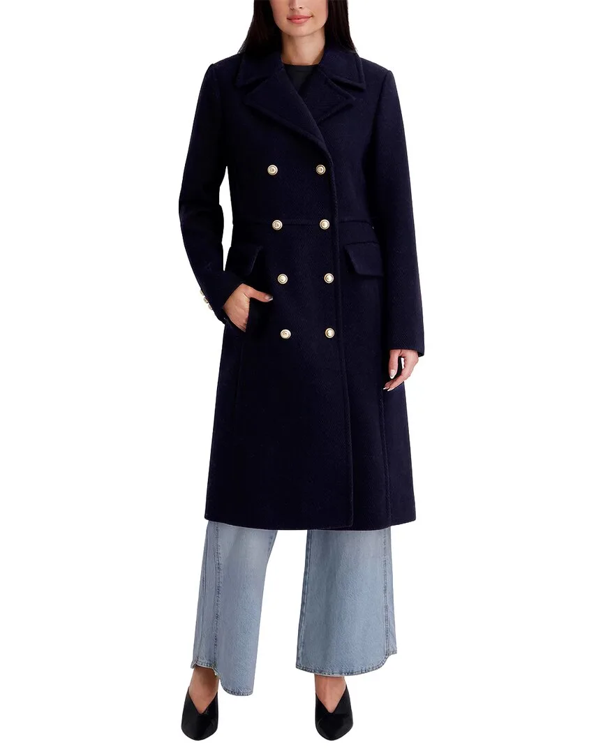 Wool-Blend Long Jacket