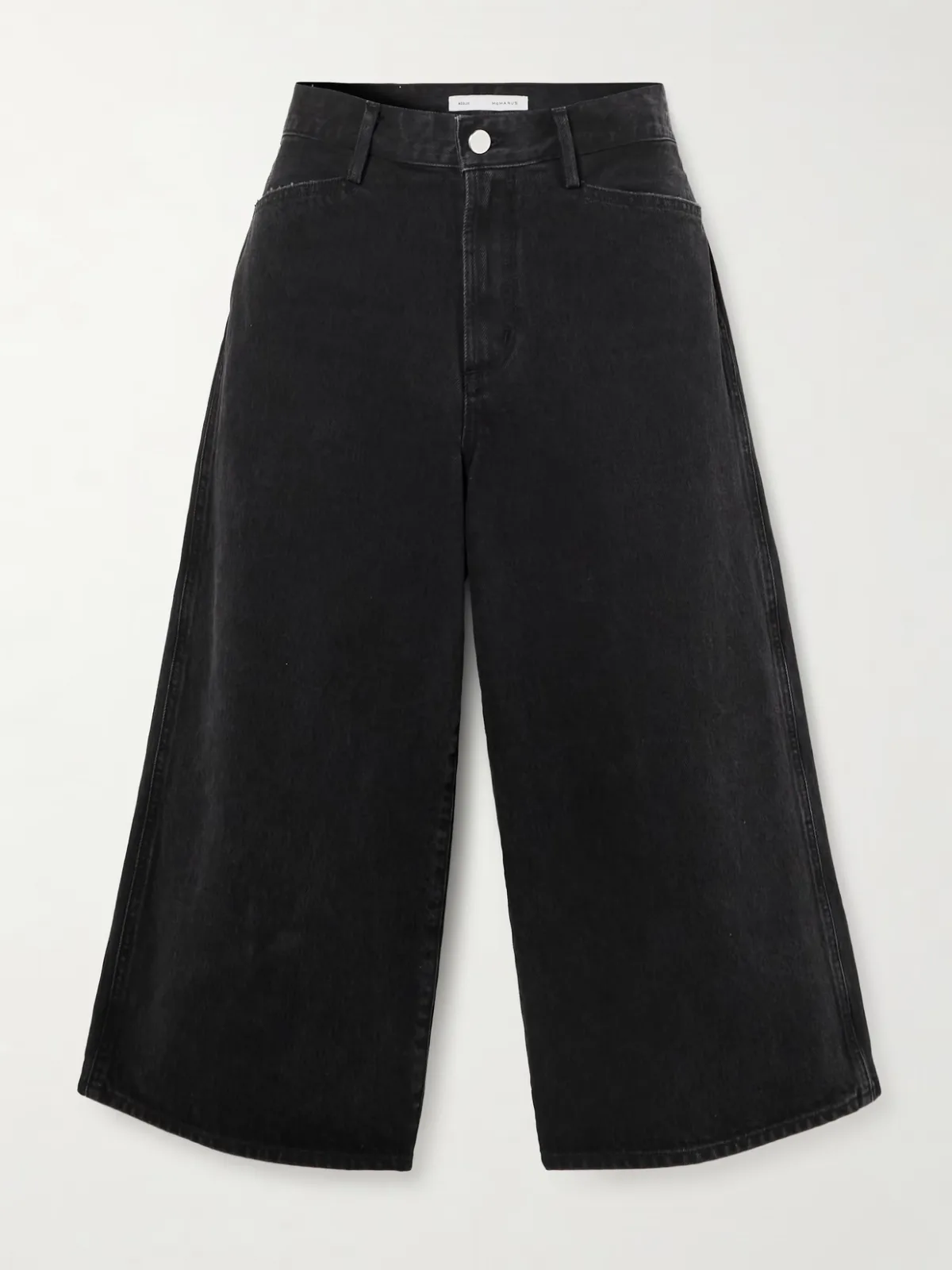 - + Maria Mcmanus Skater Wide-leg Organic And Recycled Denim Shorts -