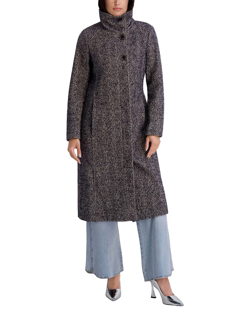 Wool-Blend Long Jacket