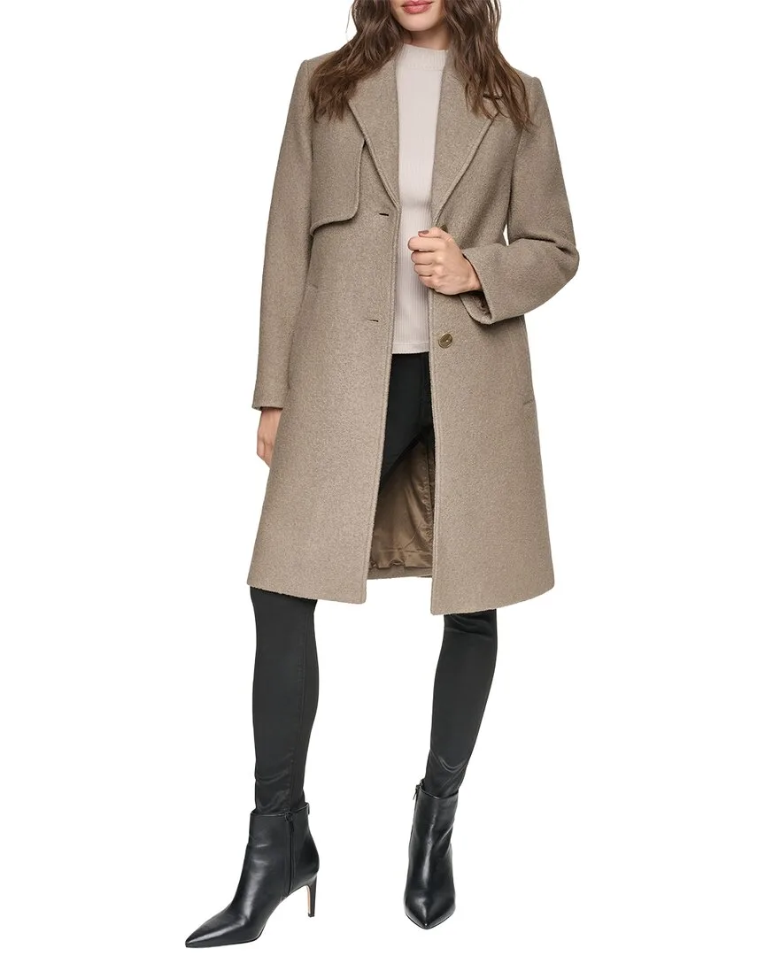 Besette Boiled Wool-Blend Coat by Andrew Marc