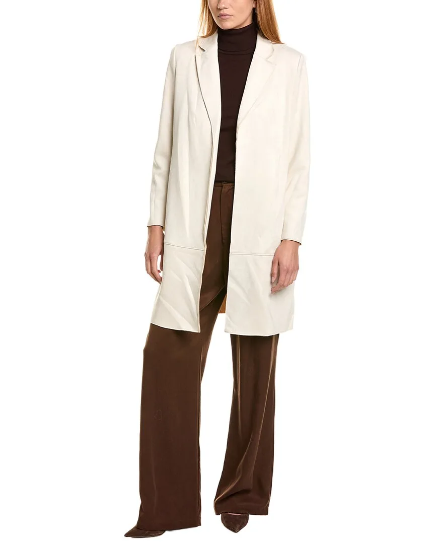 T Tahari Scuba Long Coat by Tahari