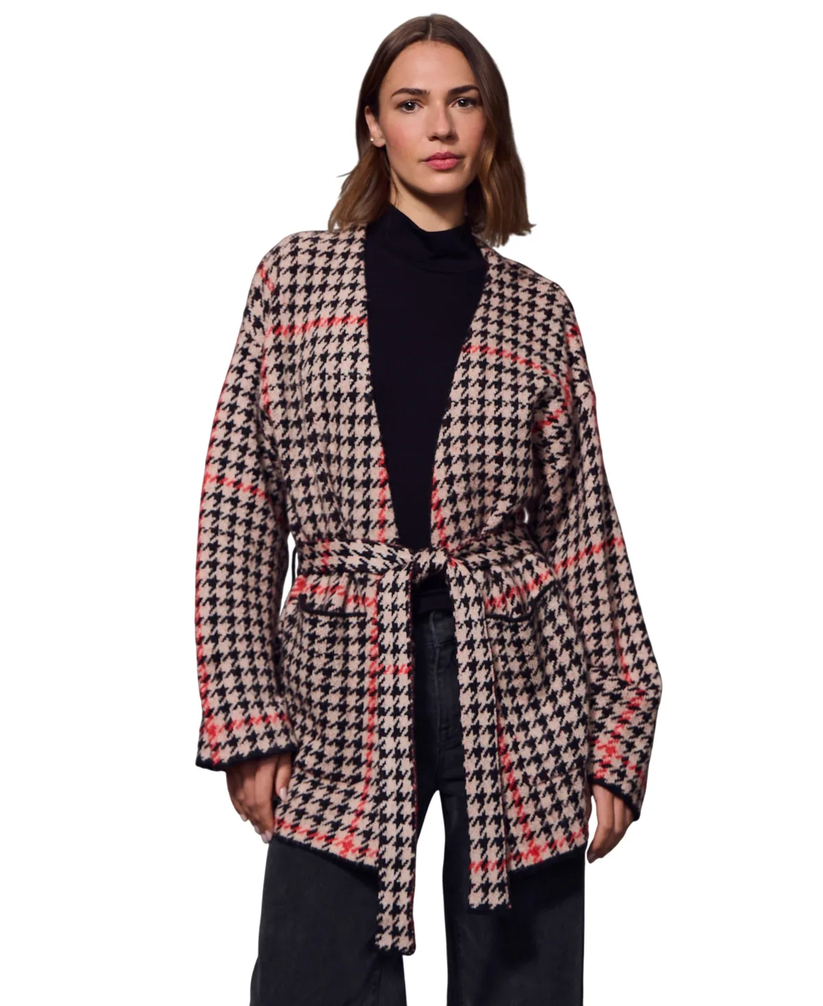 Plaid Jacquard Coatigan by Sanctuary