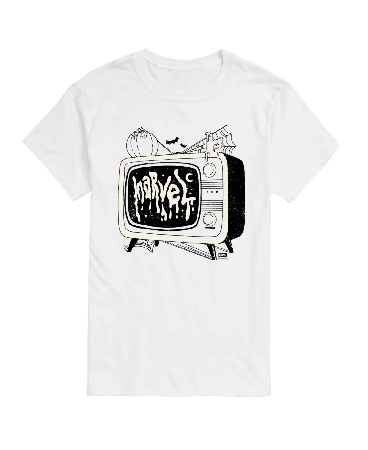 Halloween Vintage TV Logo Graphic T-Shirt by Airwaves