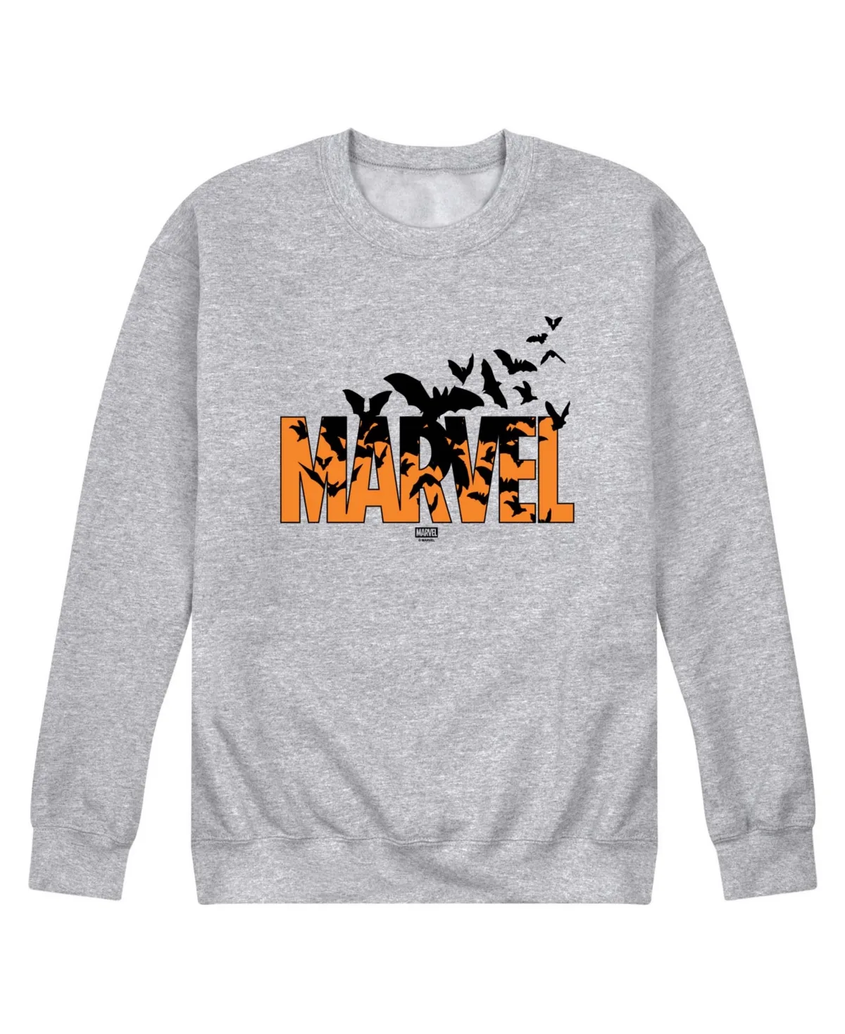 Halloween Bat Logo Long Sleeve Fleece Sweatshirt by Airwaves