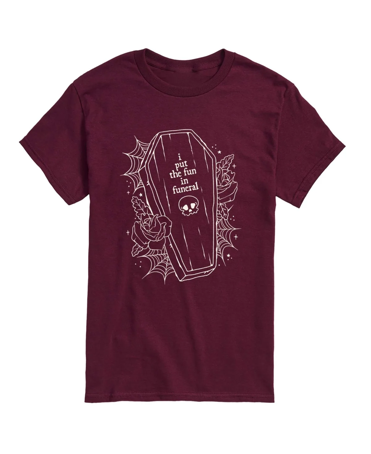 Fun in Funeral Coffin Halloween Graphic T-Shirt by Airwaves