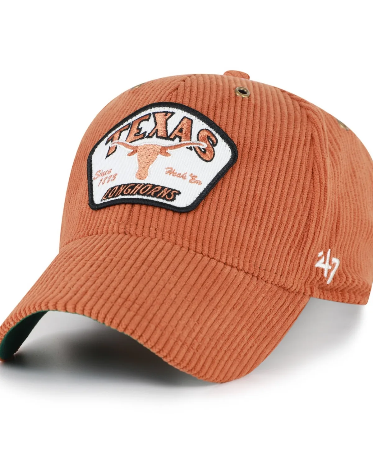 Texas Longhorns Accordia Corduroy Mvp Adjustable Hat by 47 Brand