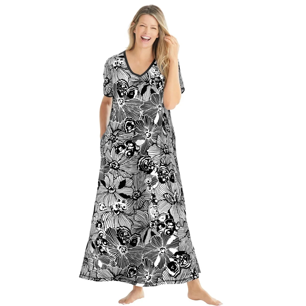 Long T-Shirt Lounger by Dreams & Co