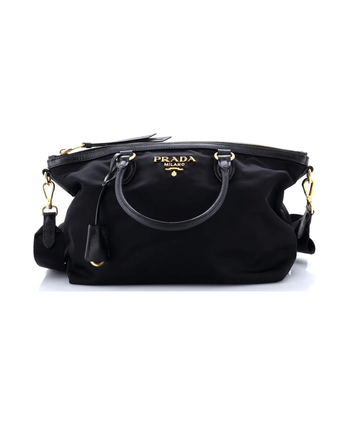 Pre-Owned Prada Small Convertible Zip Tote Tessuto by Prada