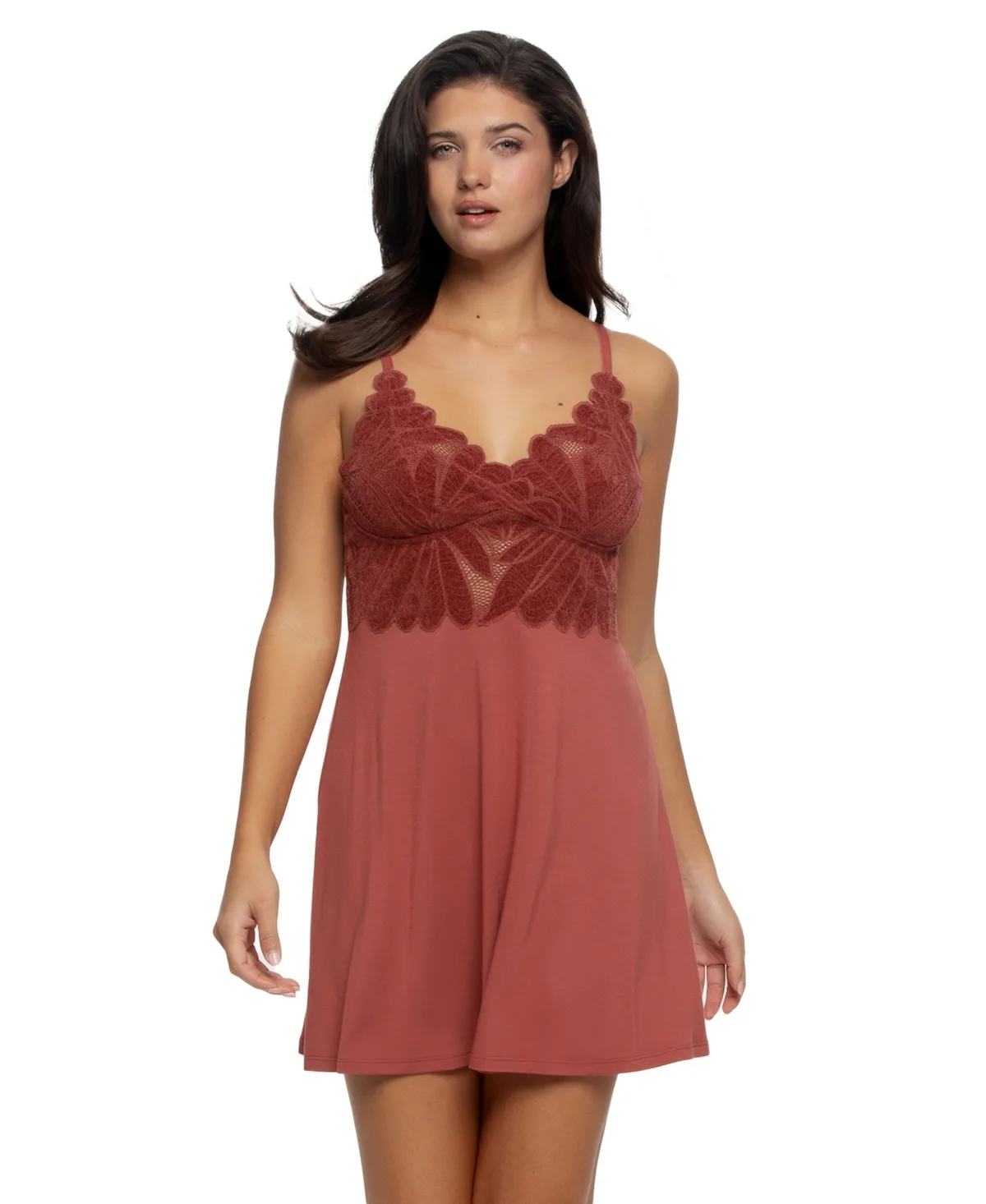 Lace V-Neck Sleeveless Chemise