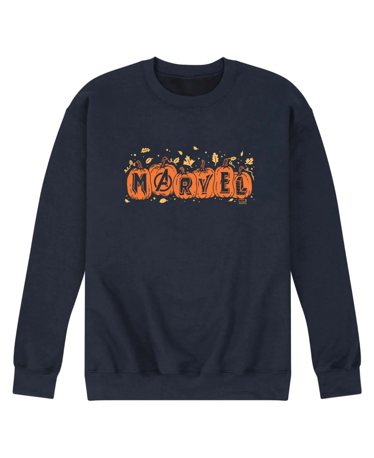 Airwaves Fall Halloween Pumpkin Logo Fleece Long-Sleeve Sweatshirt by Airwaves