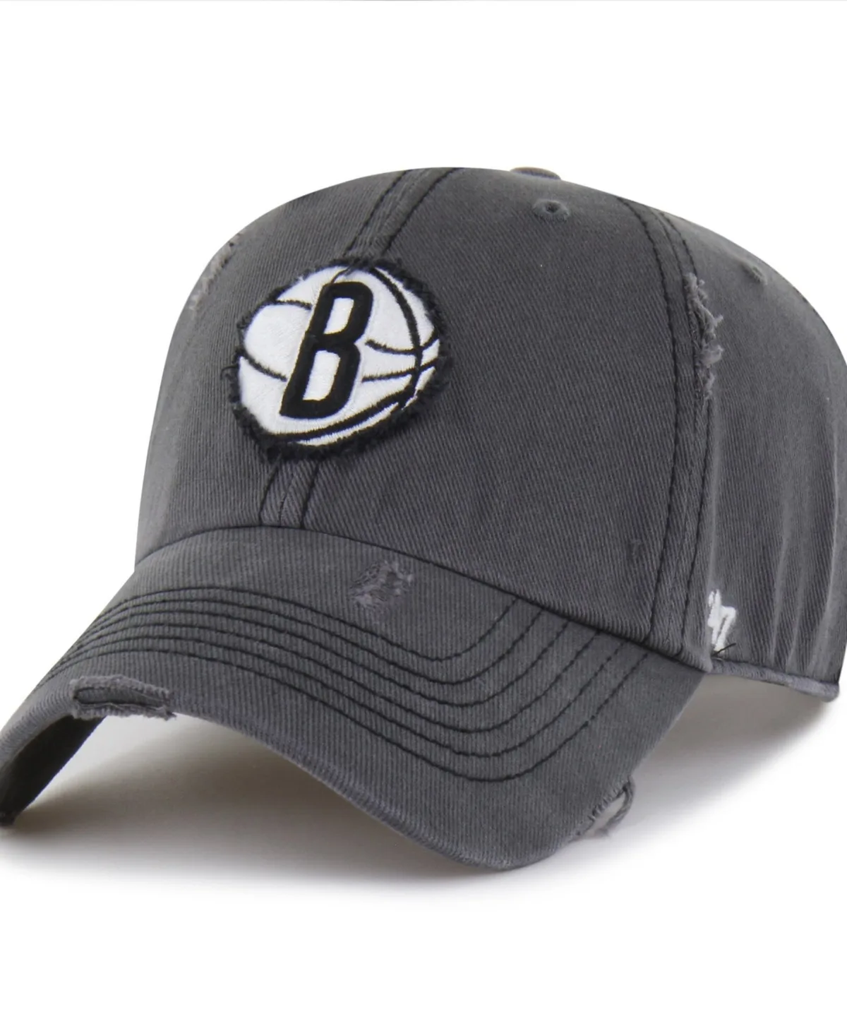 Brooklyn Nets Weathered Clean Up Adjustable Hat by 47 Brand