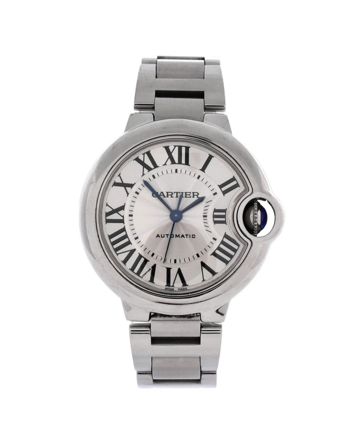 Pre-Owned Cartier Ballon Bleu De Cartier Automatic Watch in Stainless Steel 33mm by Pre Owned Rolex