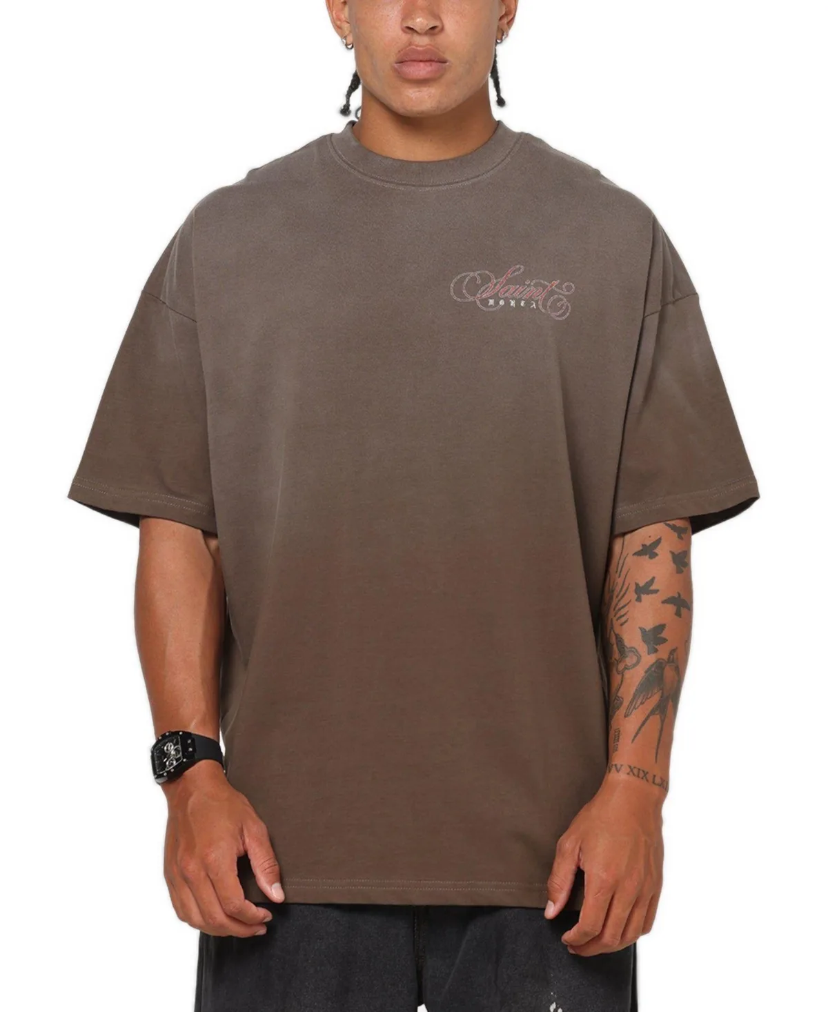 Heavens Kitchen Graphic Relaxed-Fit Boxy T-Shirt by Saint Morta