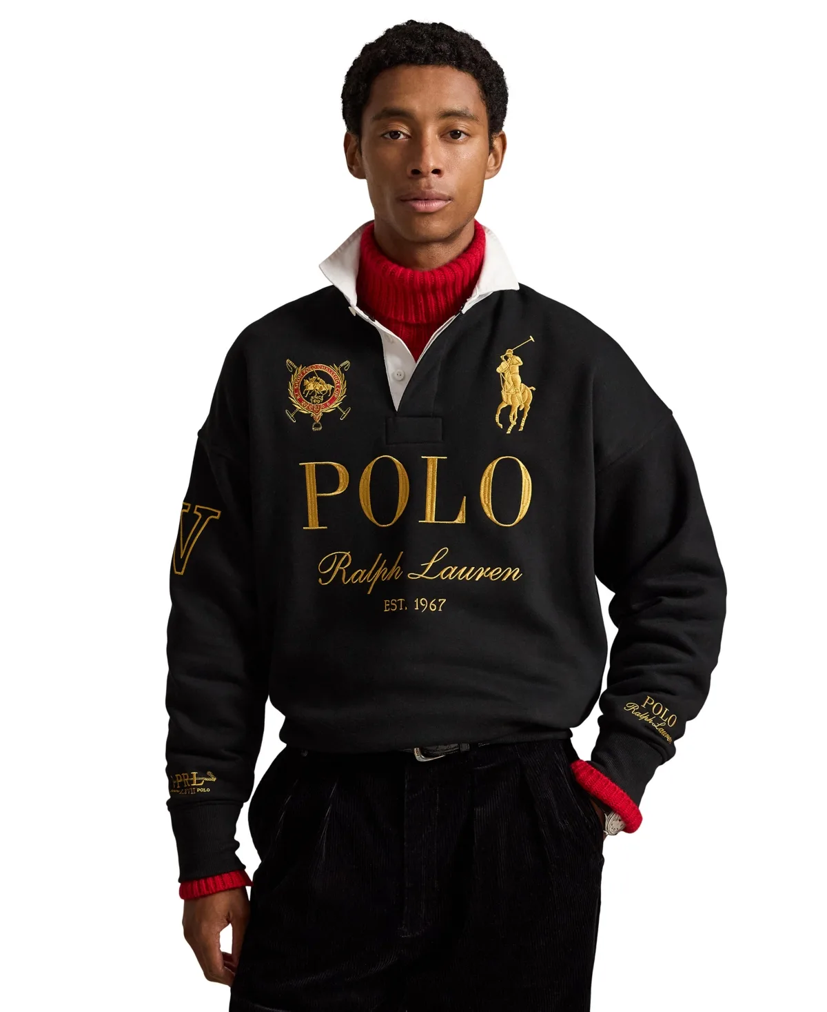 Big Pony Relaxed-Fit Graphic Rugby Sweatshirt by Polo Ralph Lauren