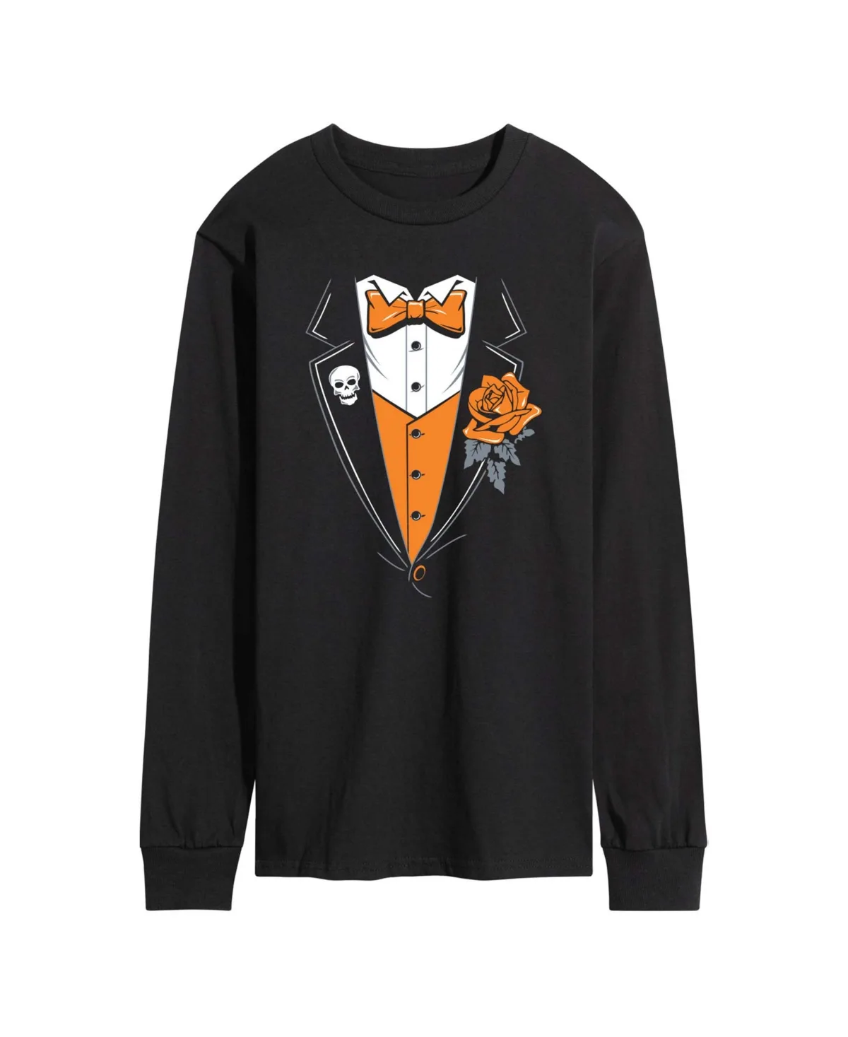 Tuxedo Long Sleeve Halloween T-Shirt by Airwaves