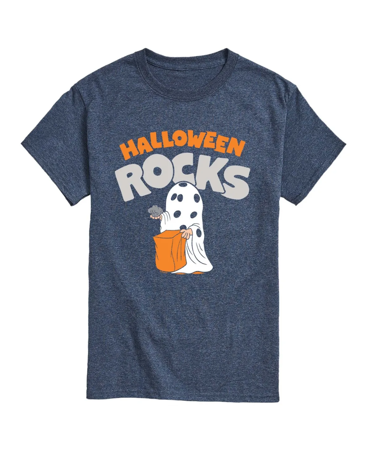 Halloween Rocks Ghost Graphic Crewneck T-Shirt