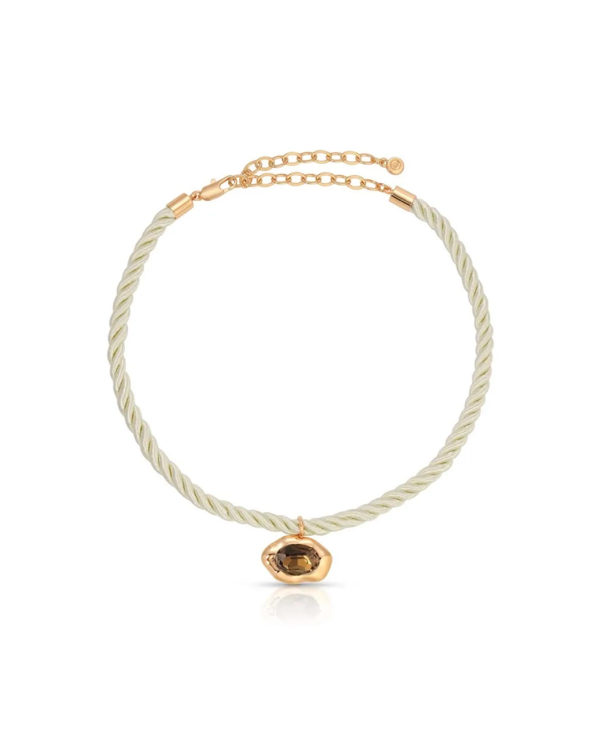 18k Gold-Plated Molten Pendant Rope Necklace by Ettika