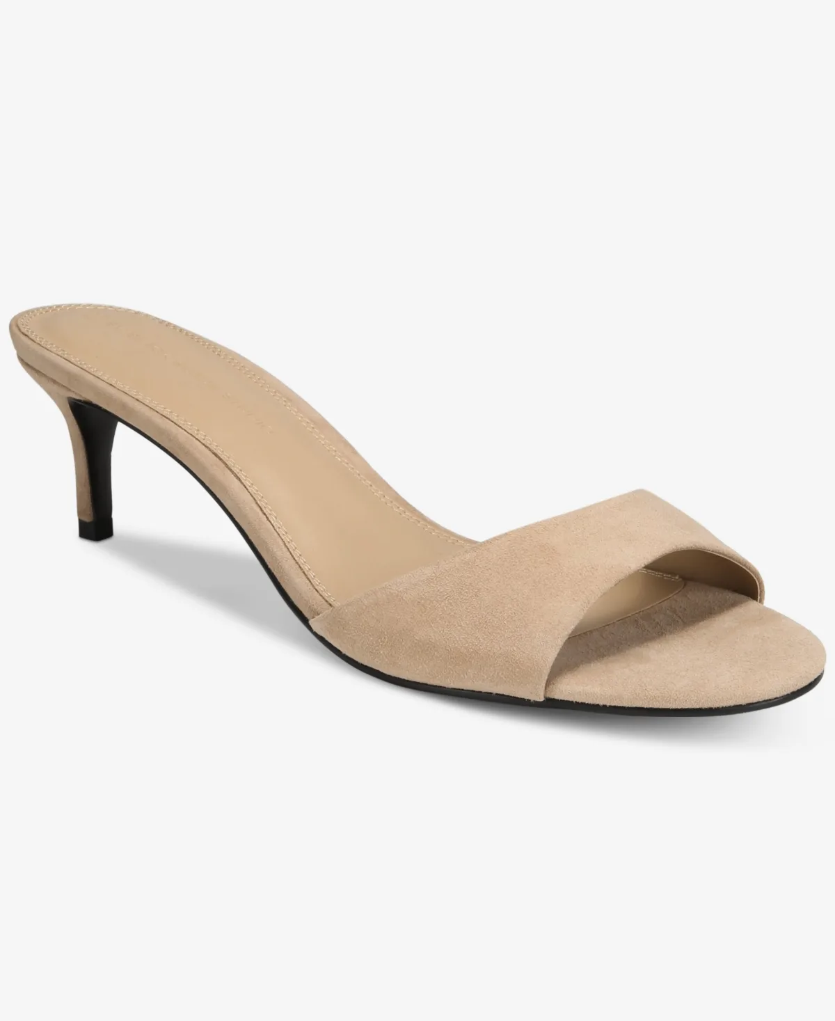 Fanny Kitten Heel Mule Sandals by B by Black Suede Studio