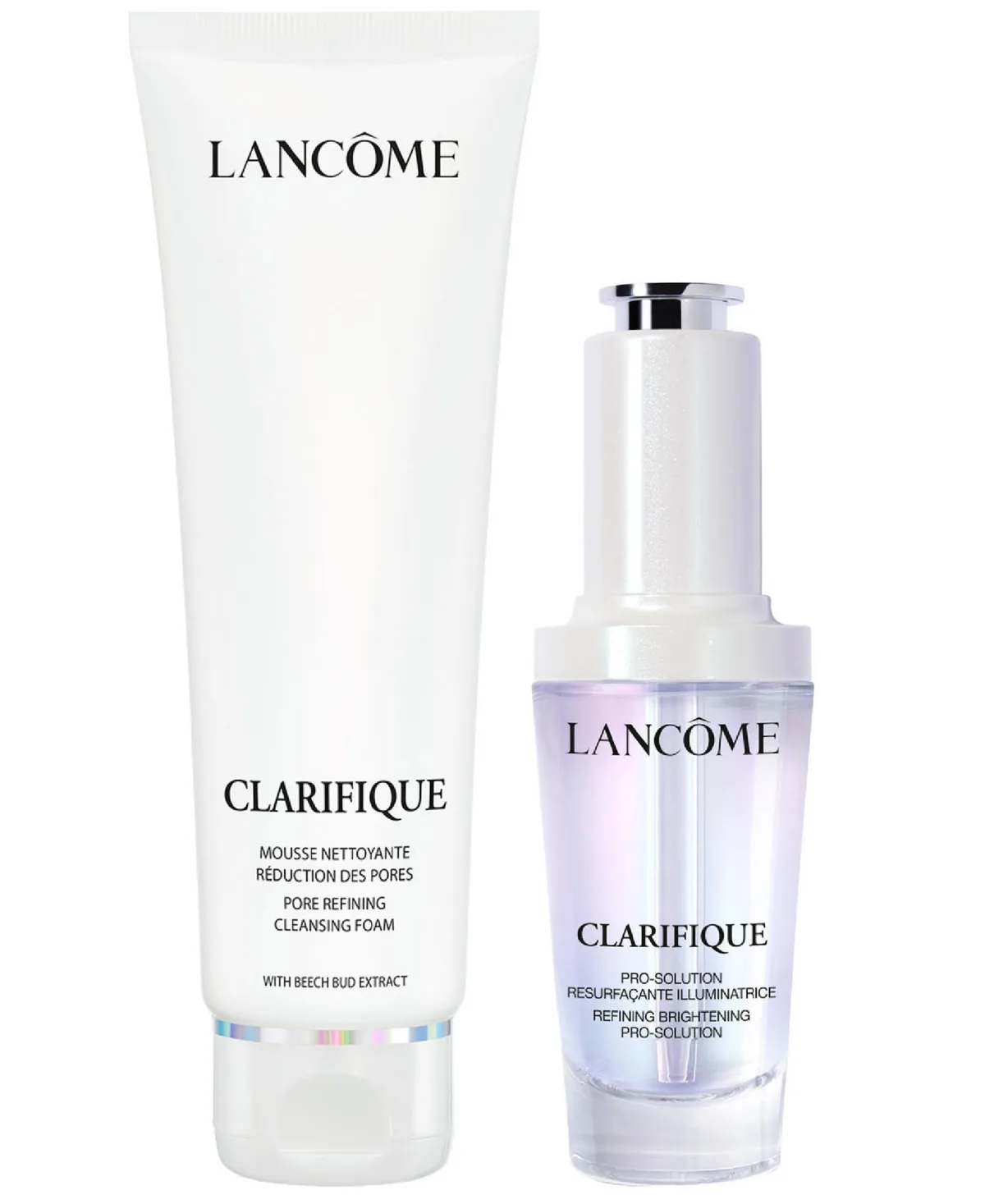 2-Piece Clarifique Pore Refining Cleanser and Clarifique Pro-Solution Serum Skincare Set by Lancôme