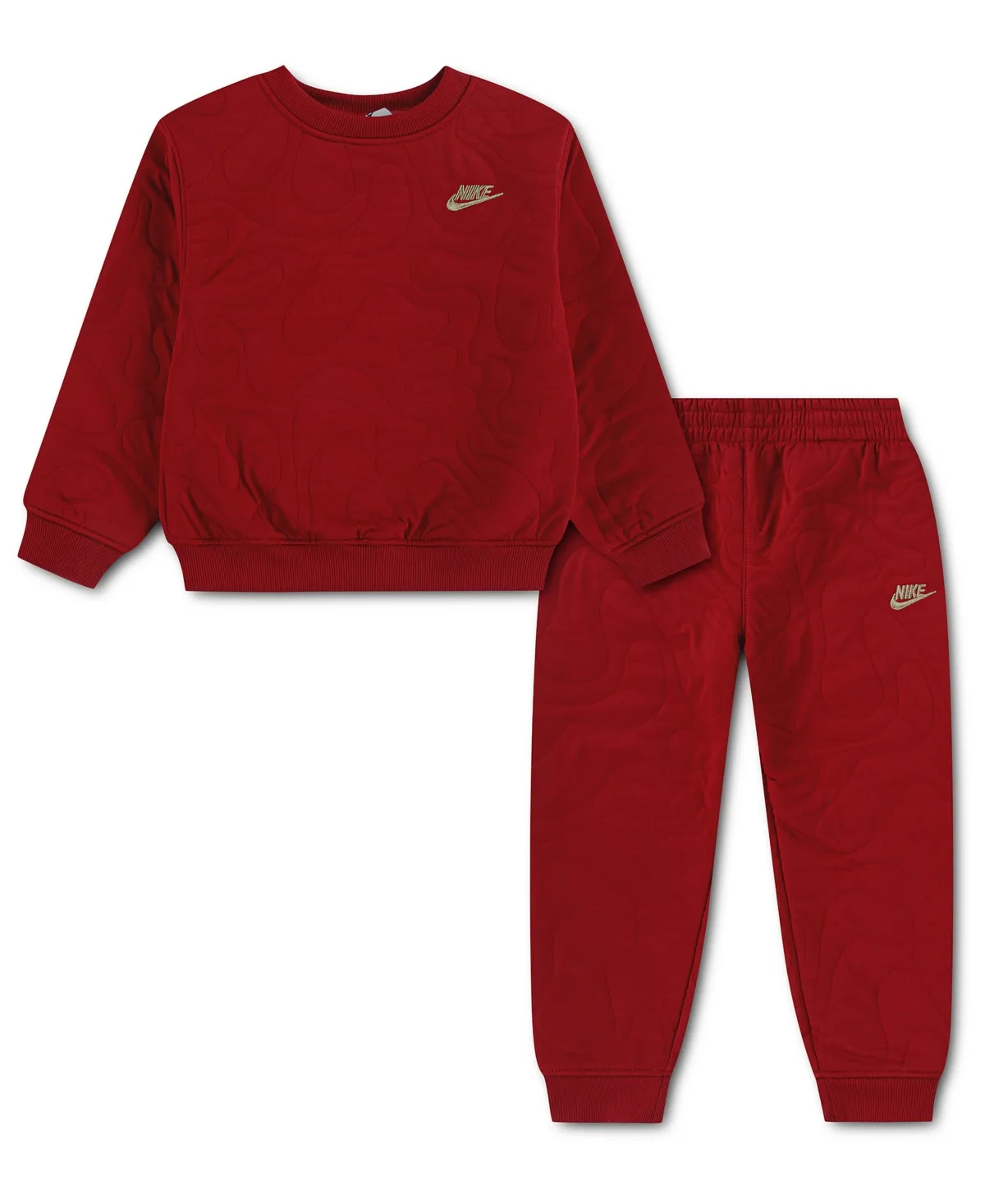 Frost Futura Long-Sleeve Elastic-Waist Top and Pants, 2-Piece Set by Nike