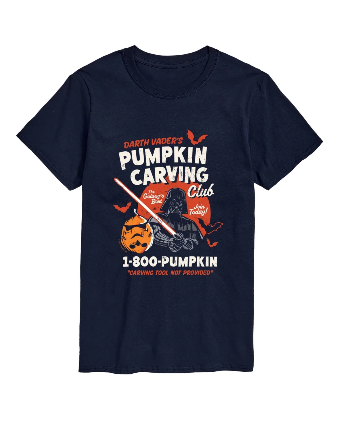 Darth Vader Pumpkin Carving Club Halloween T-Shirt by Airwaves