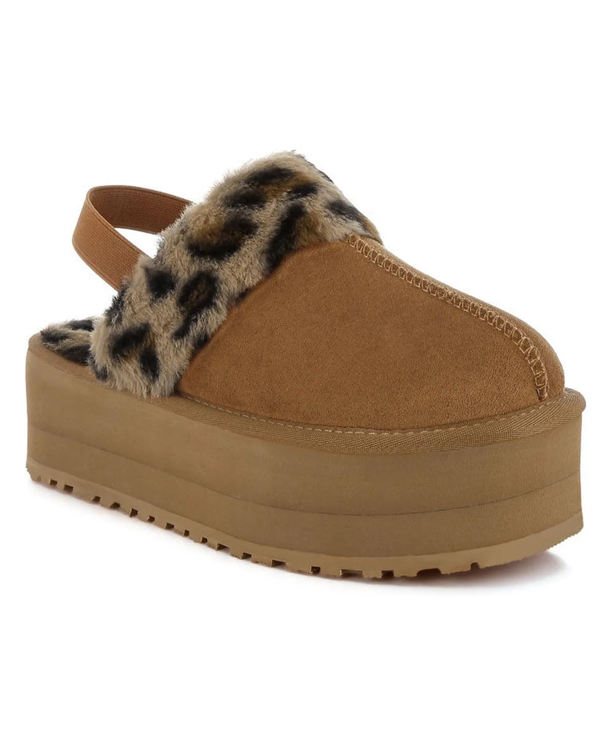 Kutchu Faux Fur Platform Classic Slingback by London Rag