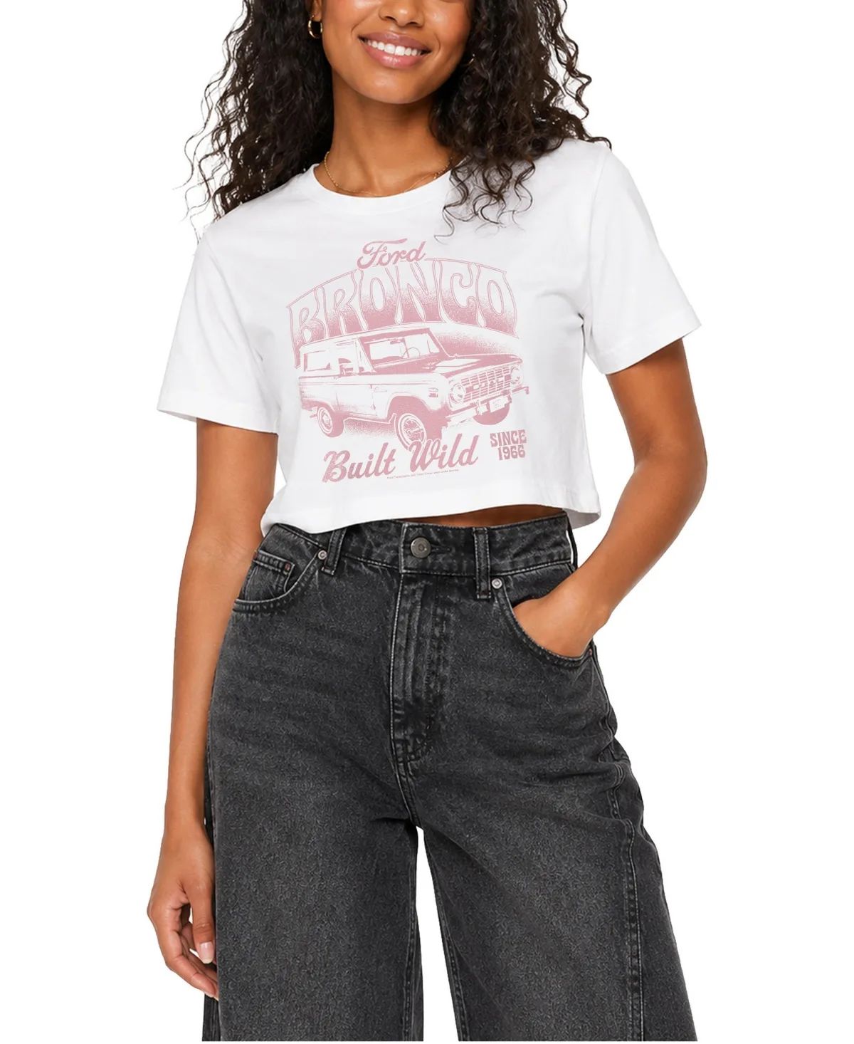 1972 Bronco Cropped Graphic T-Shirt by Ford