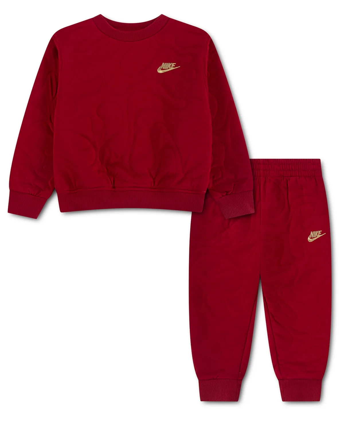 Frost Futura Allover Free Flow Print Elastic-Waist Sweatshirt and Pants, 2-Piece Set by Nike