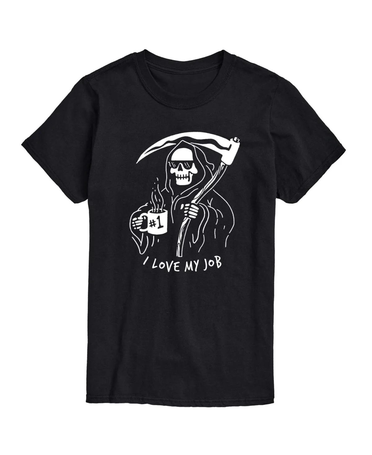 Love My Job Grim Reaper Halloween Regular-Fit T-Shirt by Airwaves
