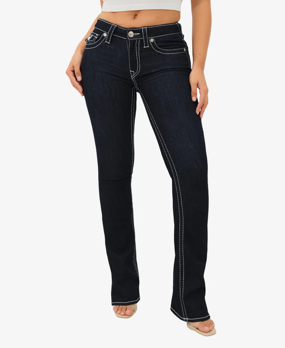 Becca Big T Flap Bootcut Jeans by True Religion
