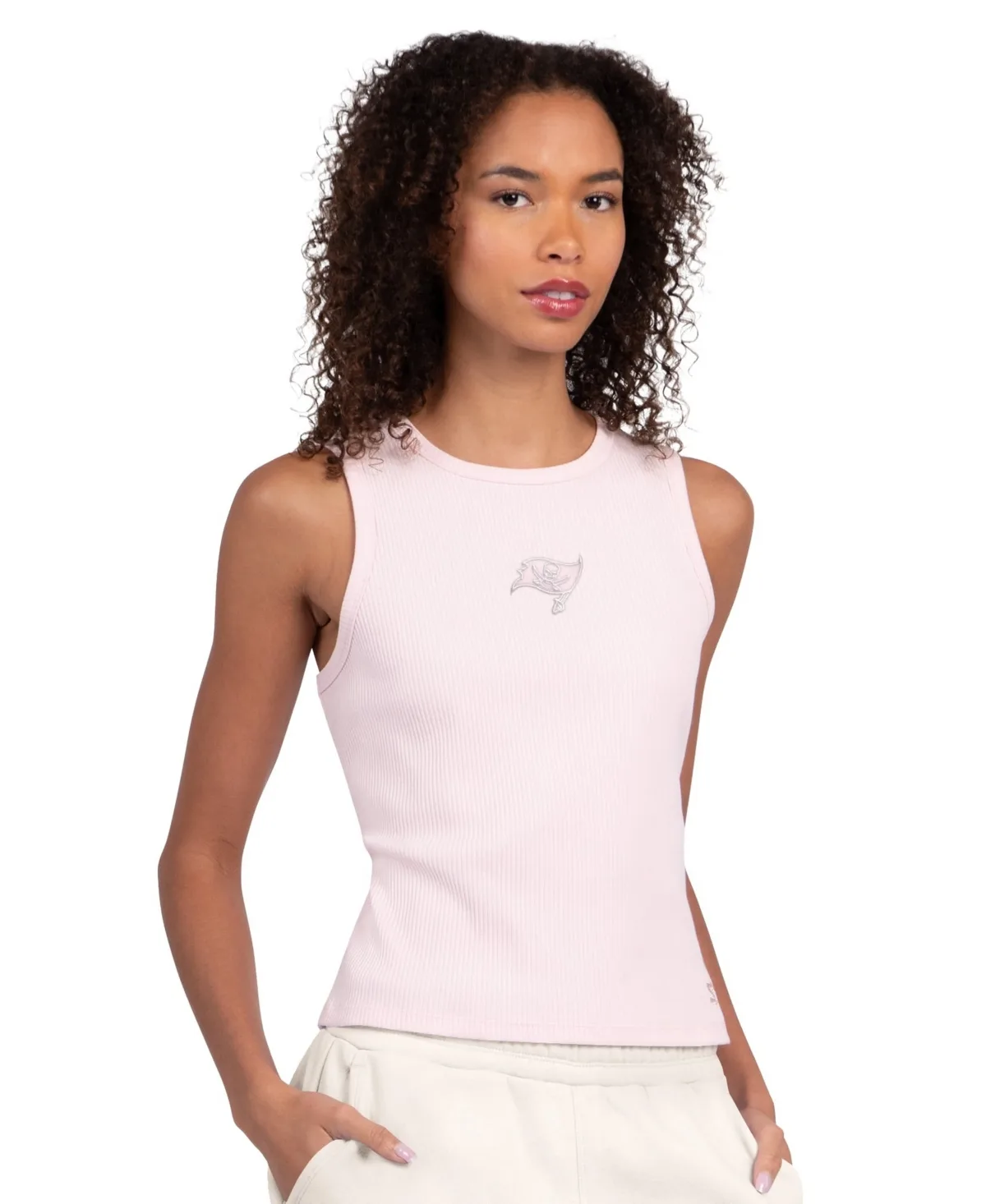 Tampa Bay Buccaneers Travel Pastels Cropped Tank Top