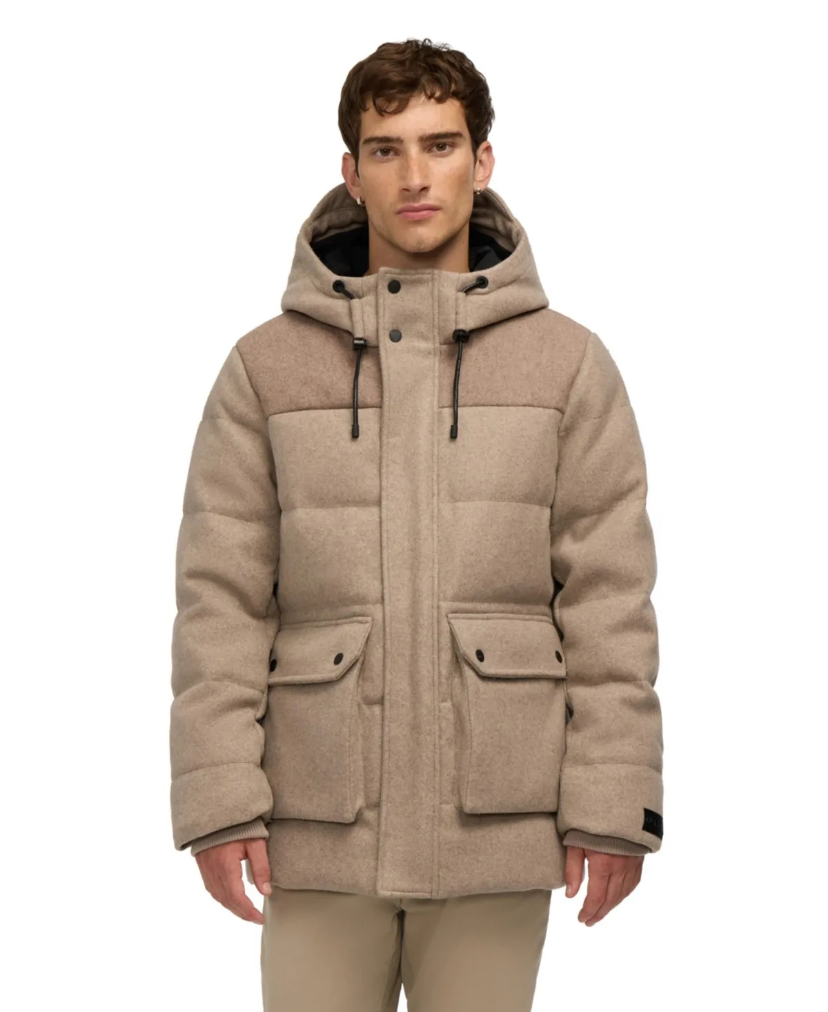 Otis Midweight Wool Look Puffer Jacket by Pajar