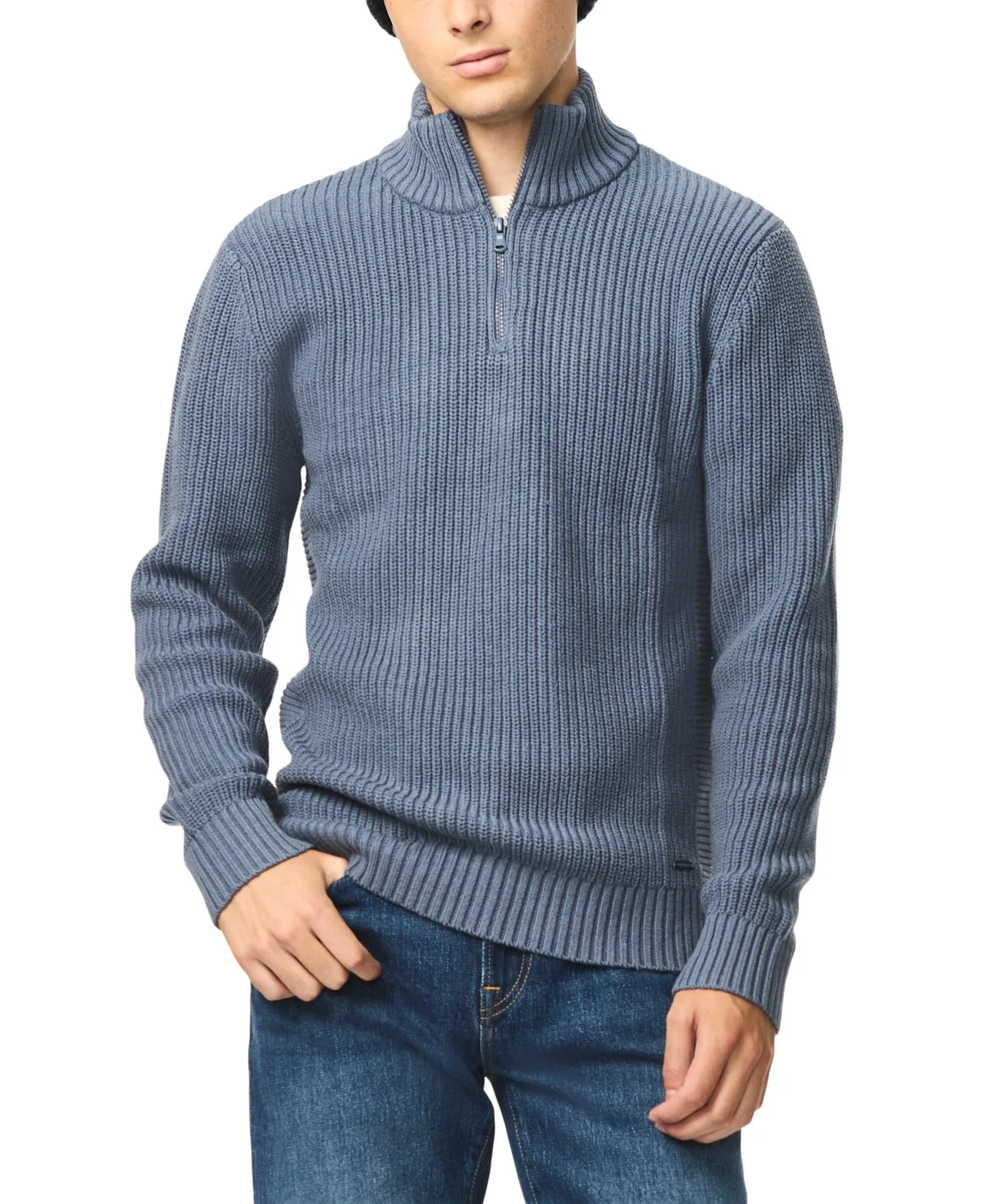 Wyran Quarter-Zip Mock-Neck Classic-Fit Sweater by Buffalo David Bitton