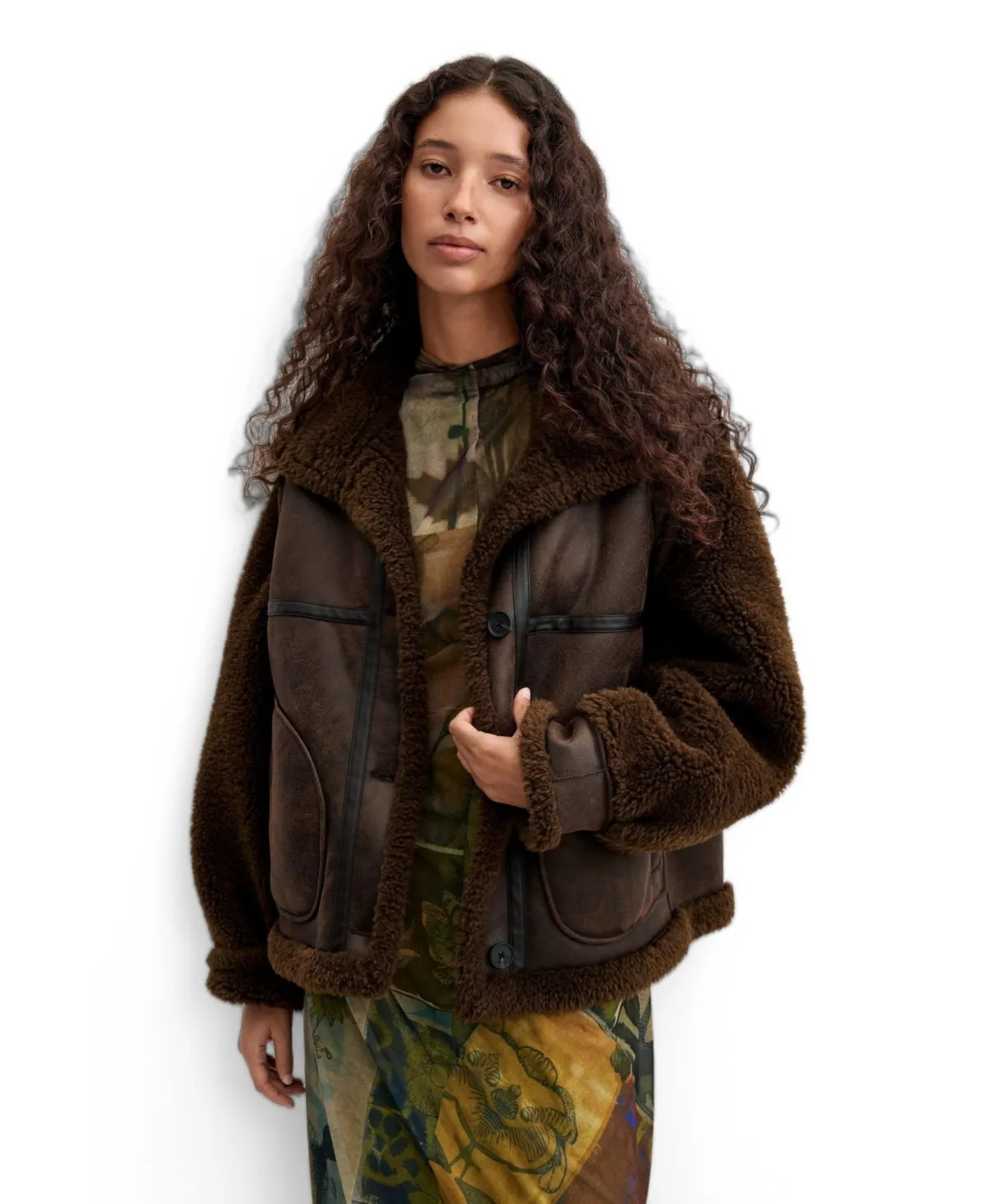 Jacket Leather Effect by Desigual