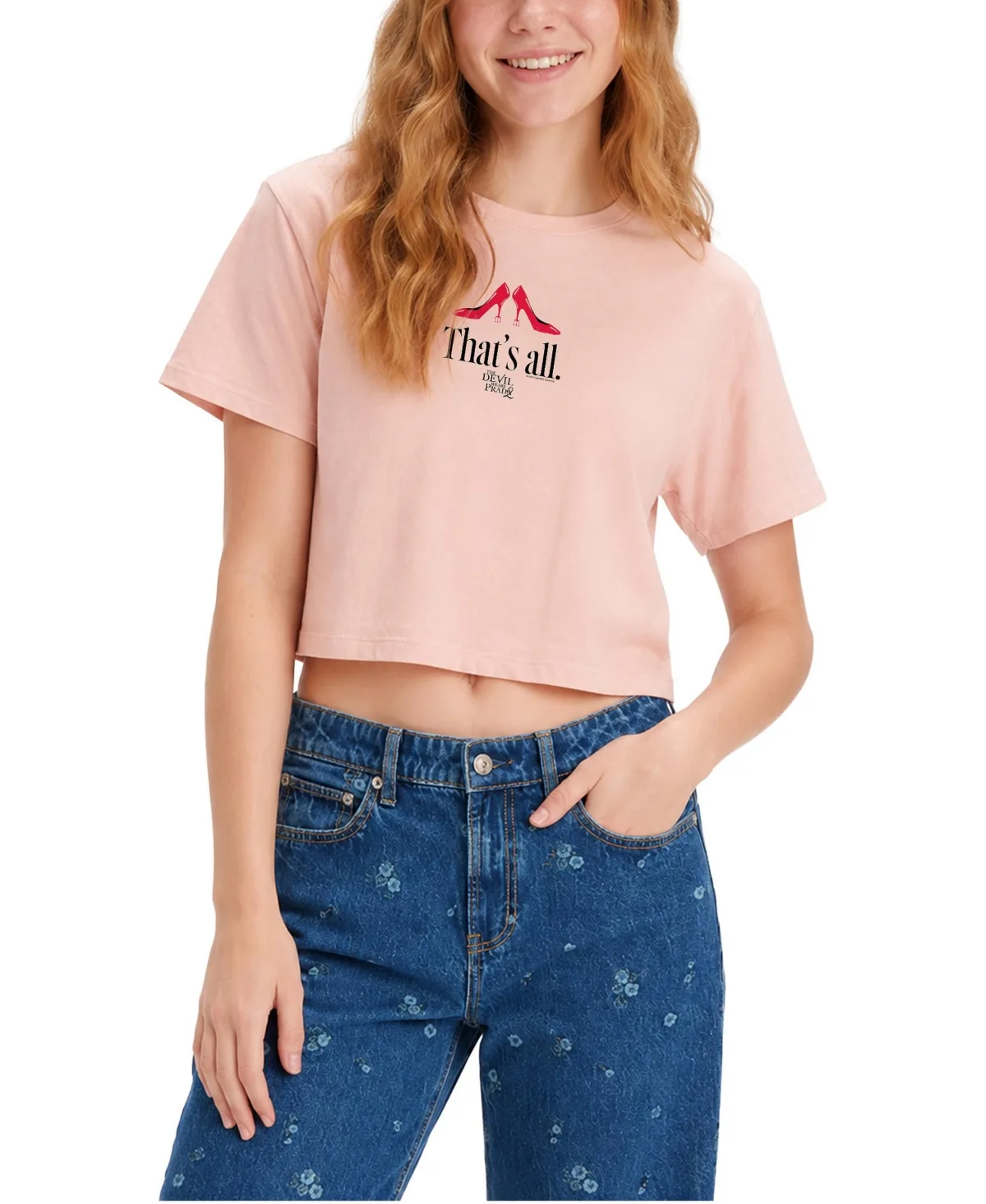 The Devil Wears Prada Cropped Graphic T-Shirt by Prada