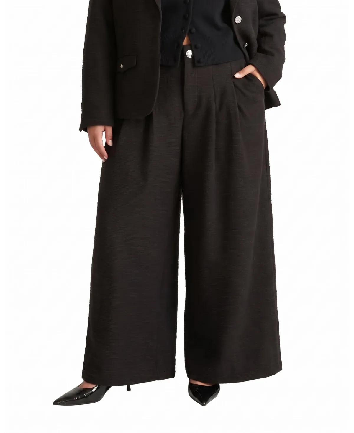 Palais High-Rise Wide-Leg Ponte Pants by Universal Standard