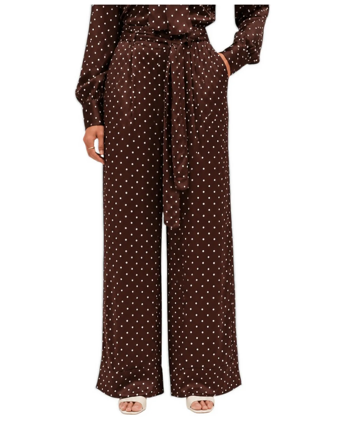 Chinti & Parker Viscose Polka Dot Trousers by Parker