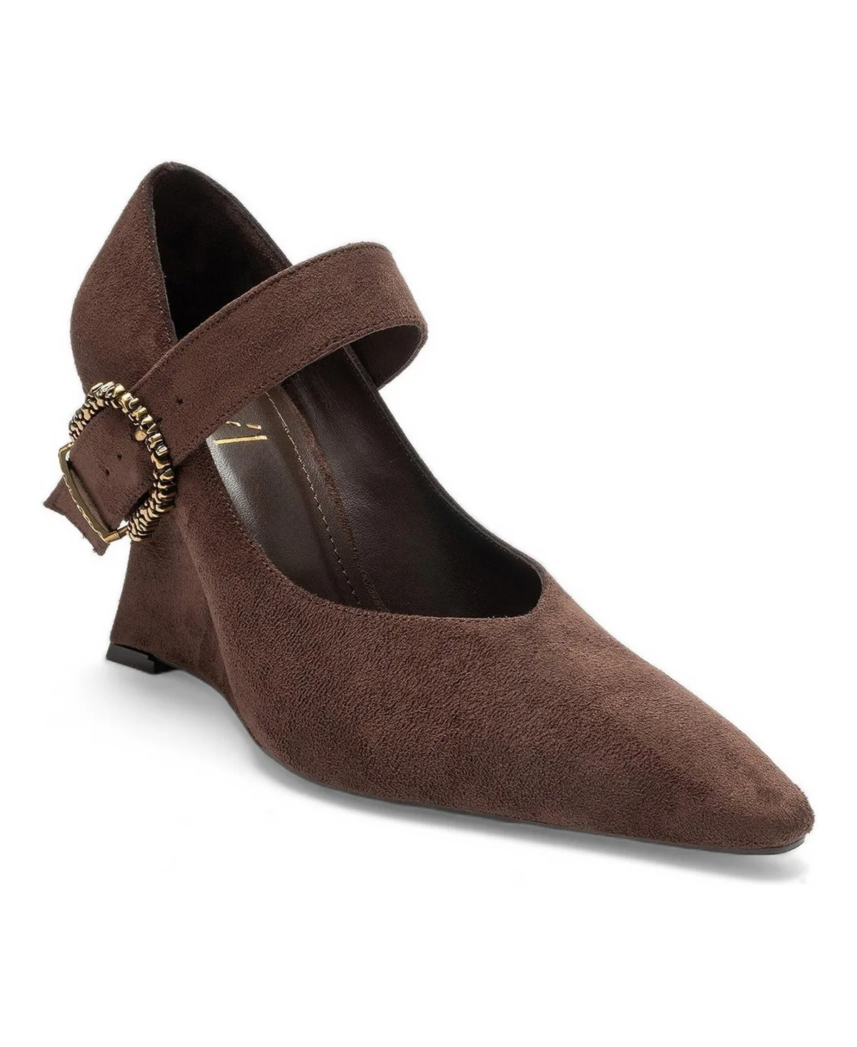 Lyons Buckled Wedge Pump by Prologue Shoes