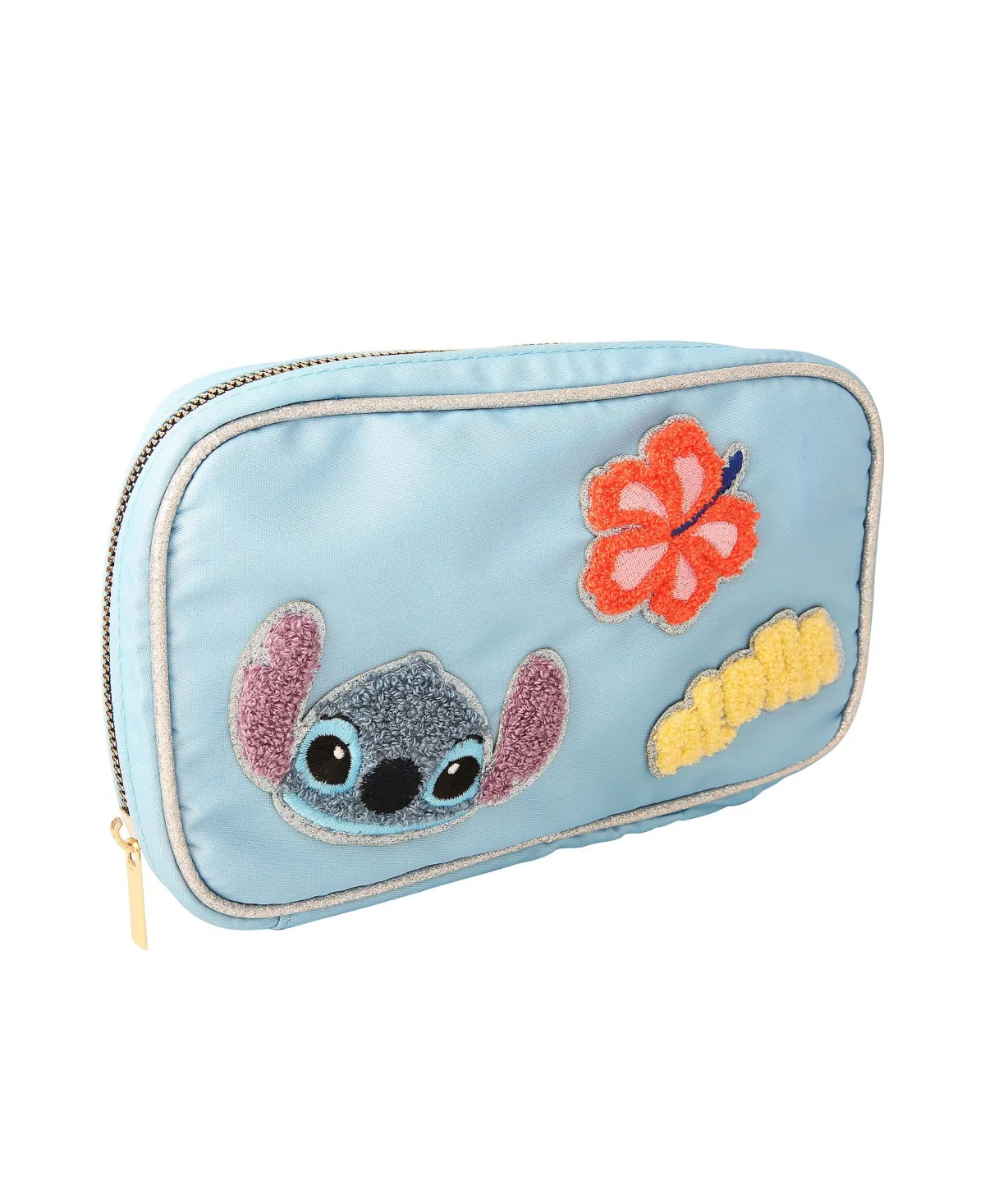 Disney Stitch Nylon Jewelry Holder Organizer with Zip Closure - Officially Licensed Jewelry Travel Organizer by Disney