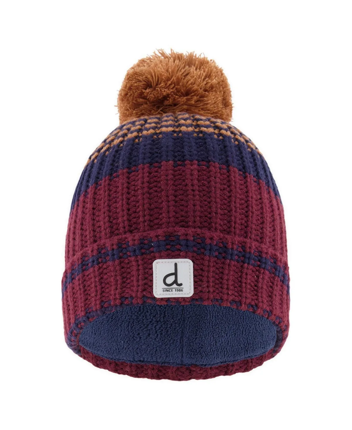 Fleece-Lined Pompom Beanie by Deux Par Deux