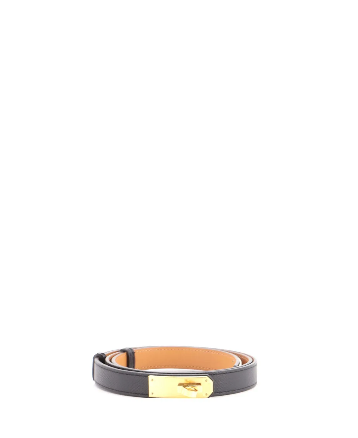 Pre-Owned Kelly Belt Leather Thin by Hermes
