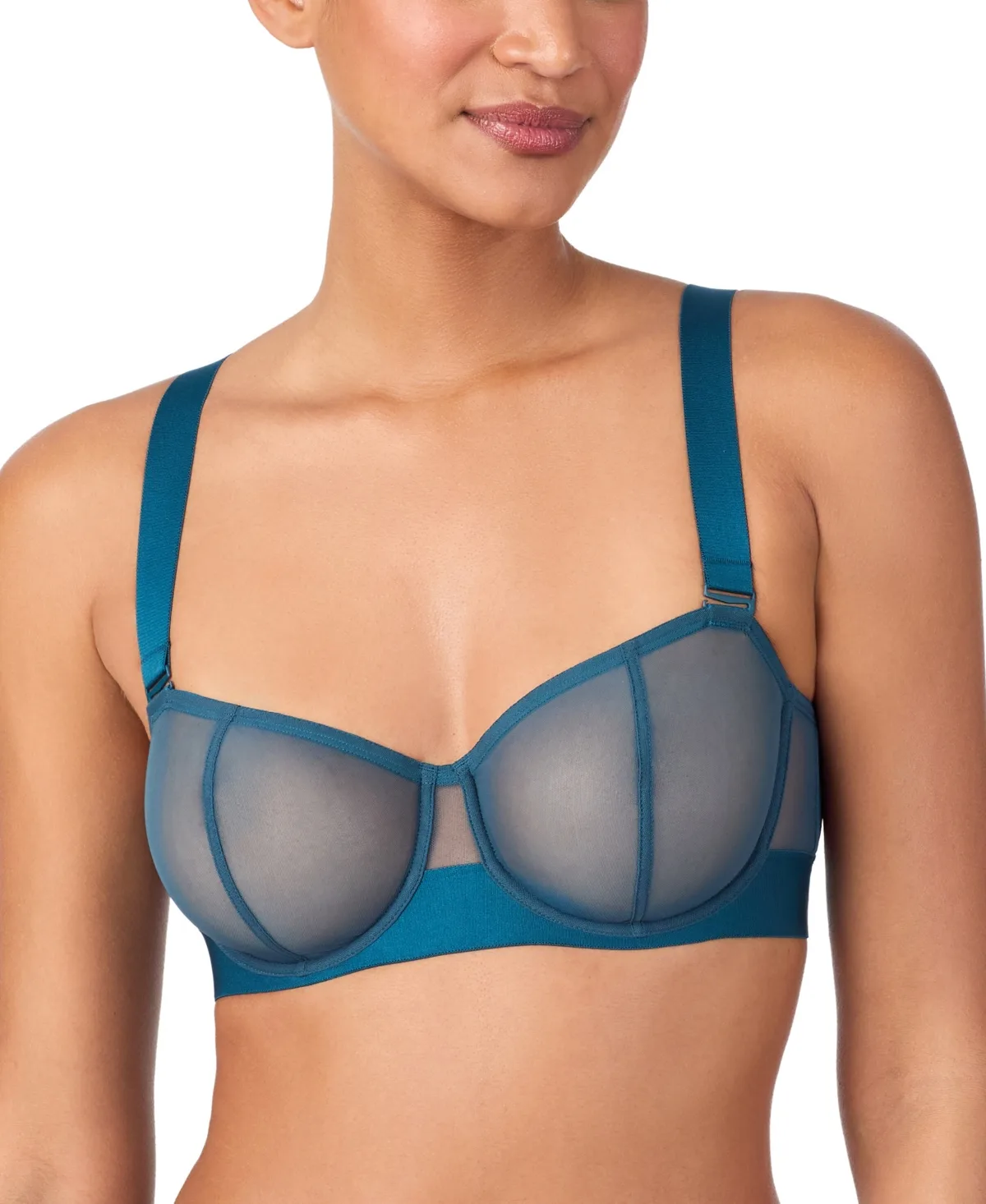 Sheers Strapless Mesh Bra DK4939 by DKNY