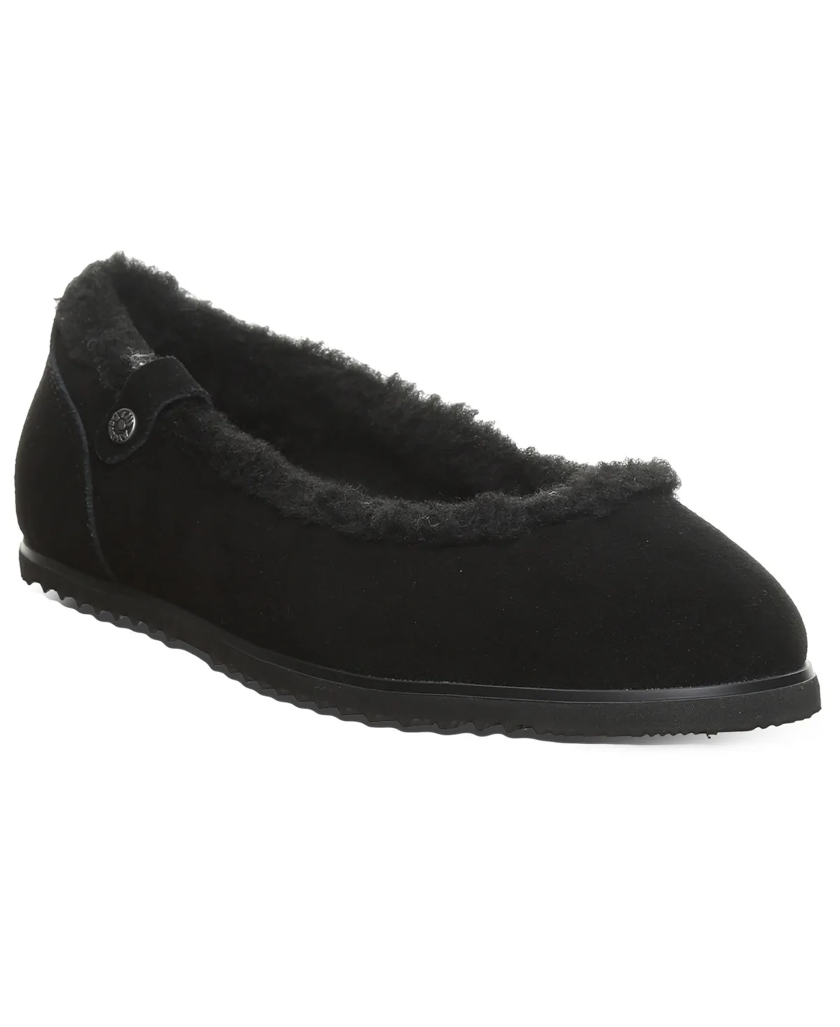 Delphi Faux Fur Trim Ballet Flats by Bearpaw