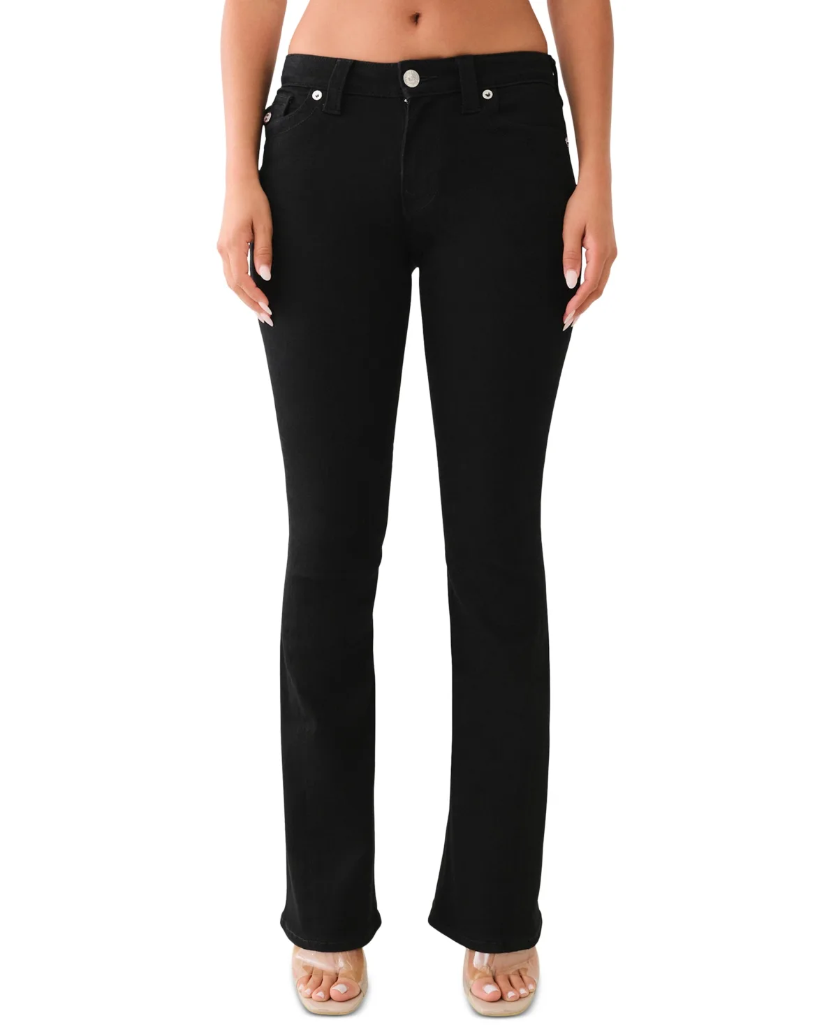 Joey Mid-Rise Flare Flap Jeans by True Religion