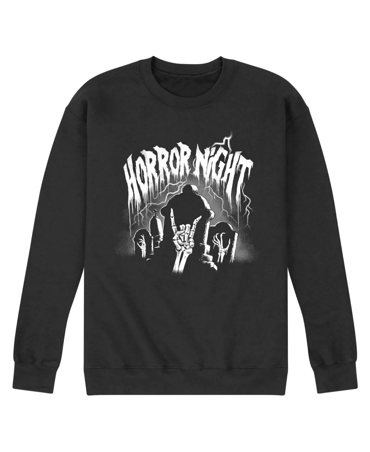 Horror Night Graphic Fleece Sweatshirt by Airwaves